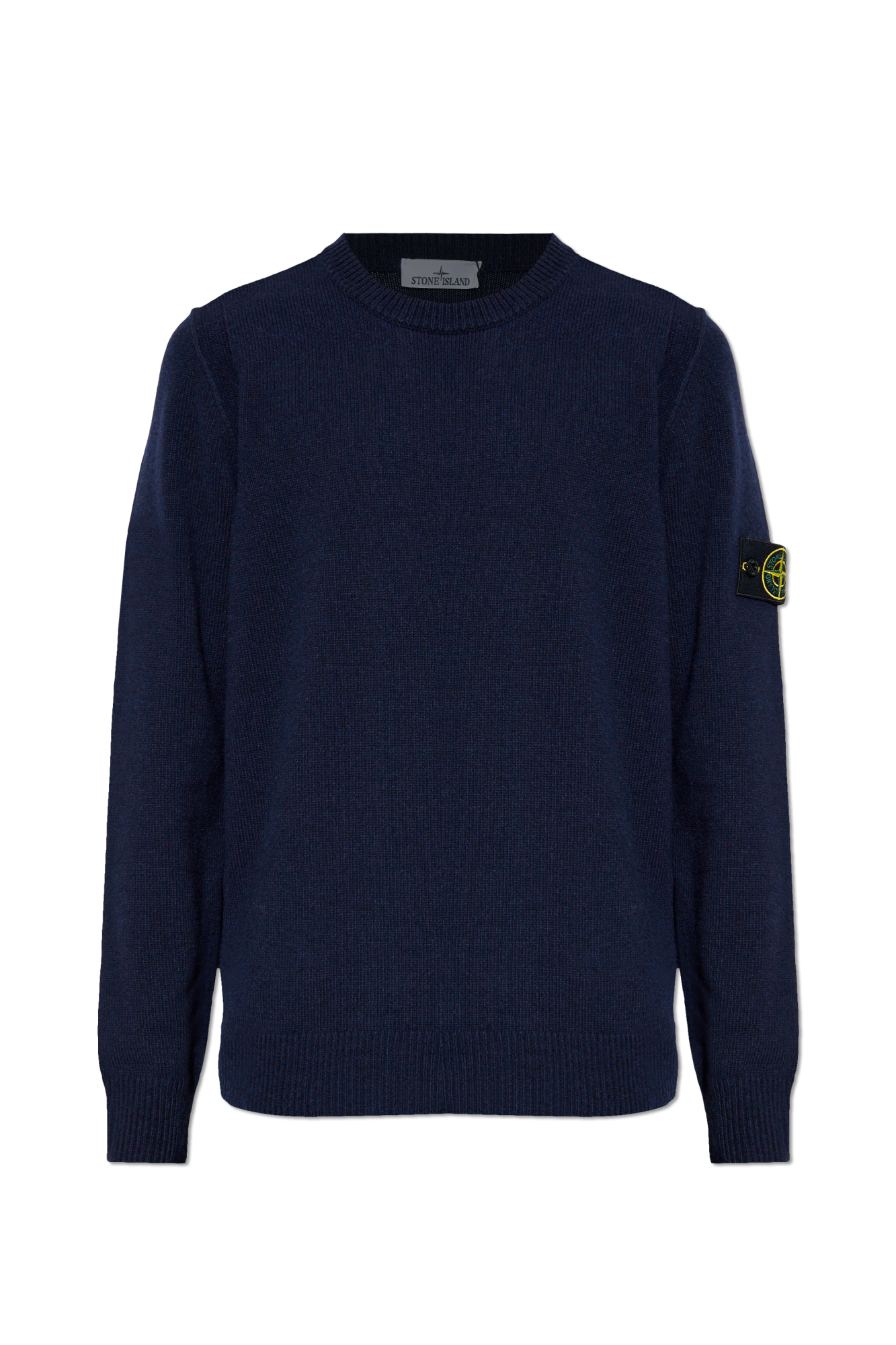 トップス stone  crew neck knit sweater navy Navy blue Sweater with logo Stone Island - Vitkac Canada